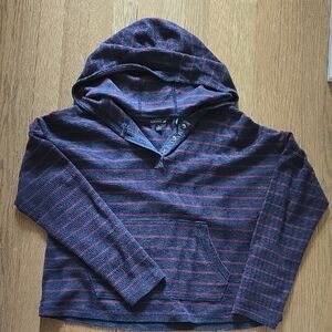 Toad&Co Navy and Red Striped Pullover